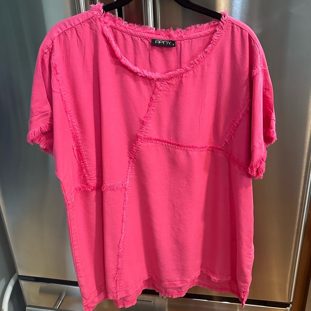 Fenty Beauty Pink Boxy Short Sleeve Tee